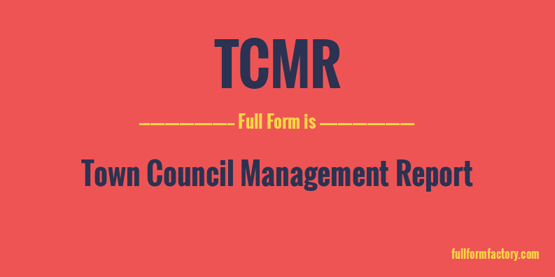 tcmr-full-form