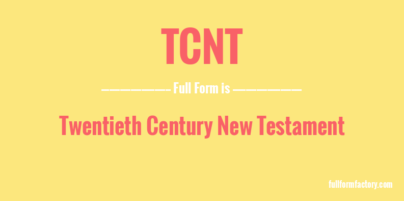 tcnt-full-form