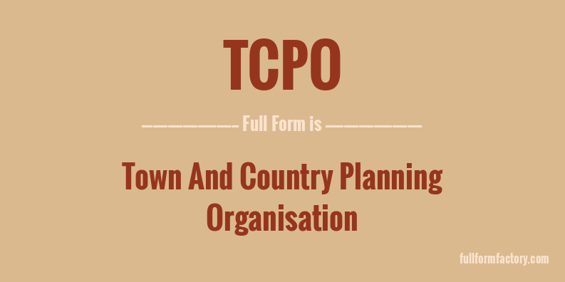 tcpo-full-form