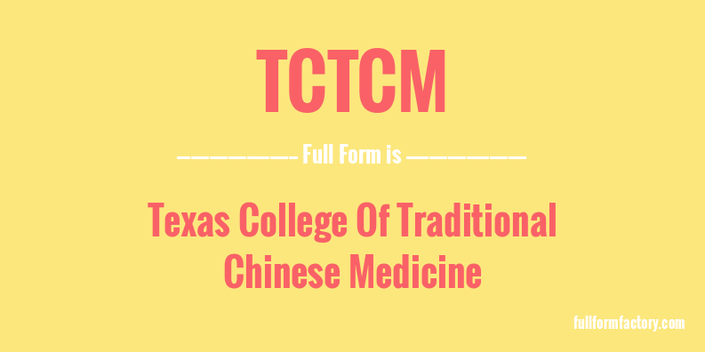 tctcm-full-form