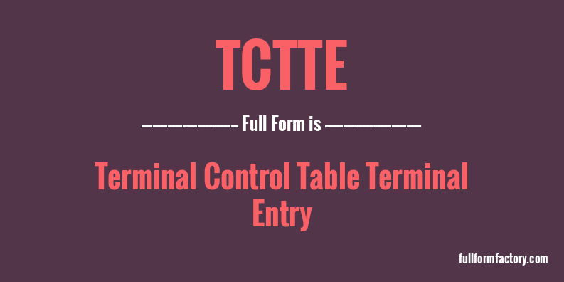 tctte-full-form