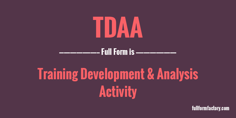 tdaa-full-form