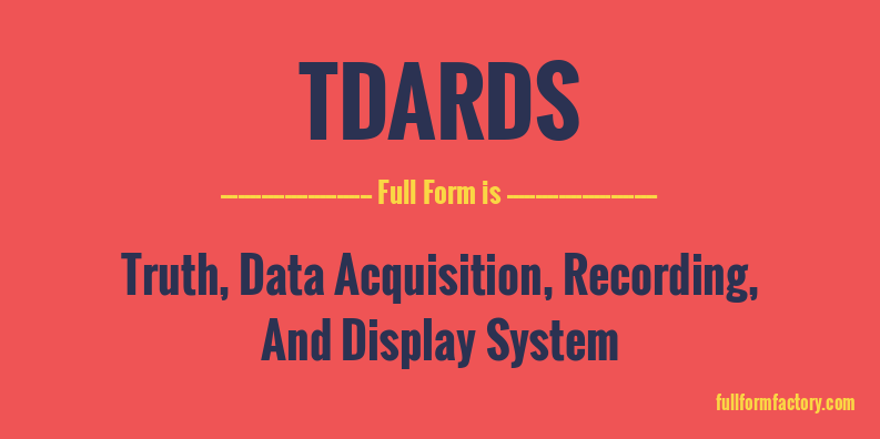 tdards-full-form
