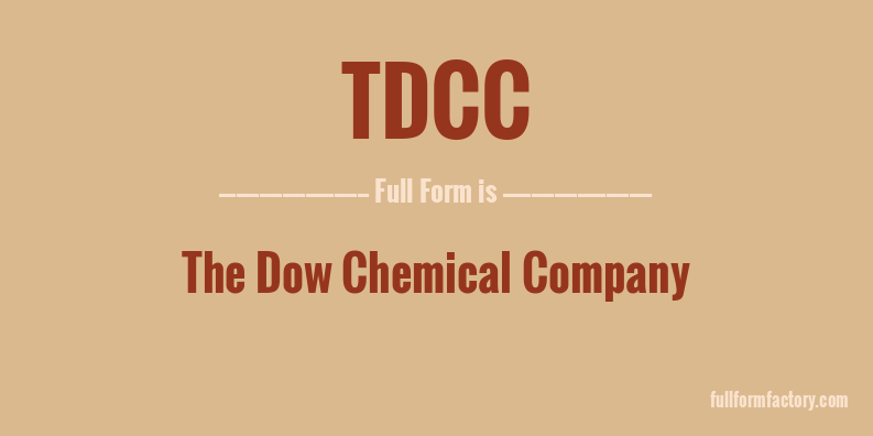 tdcc-full-form