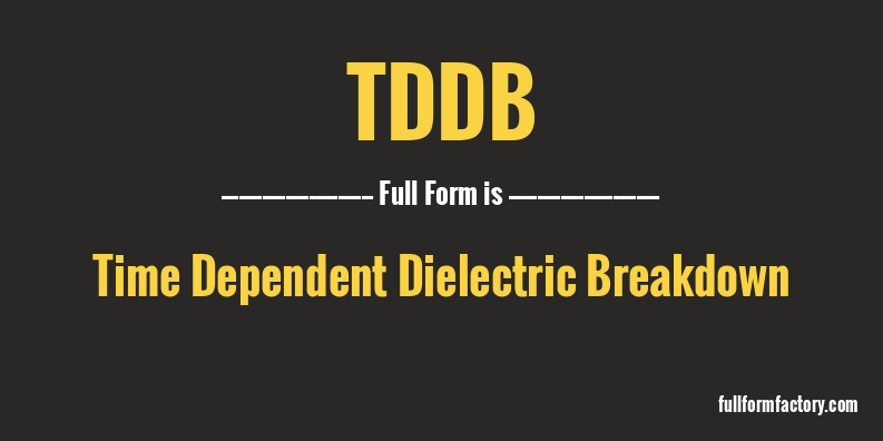 tddb-full-form
