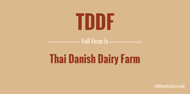 tddf-full-form