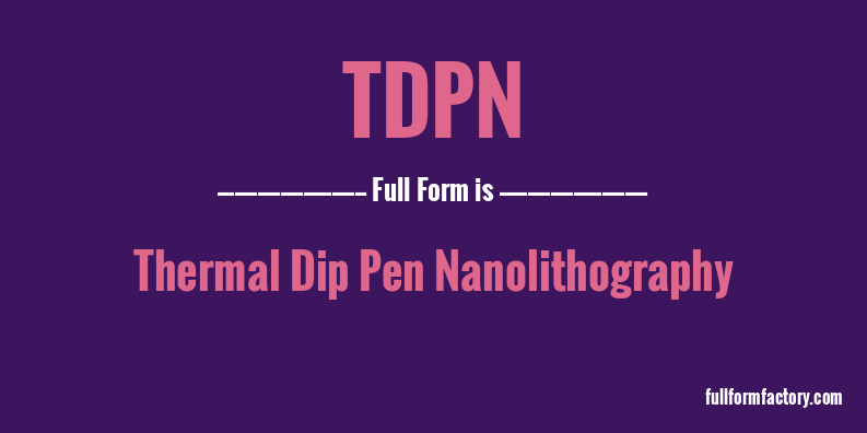 tdpn-full-form