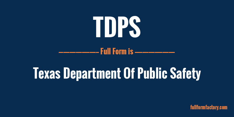 tdps-full-form