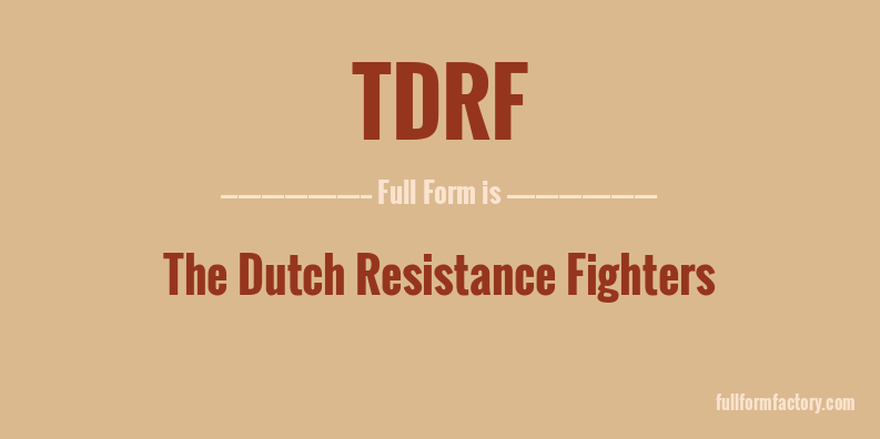 tdrf-full-form