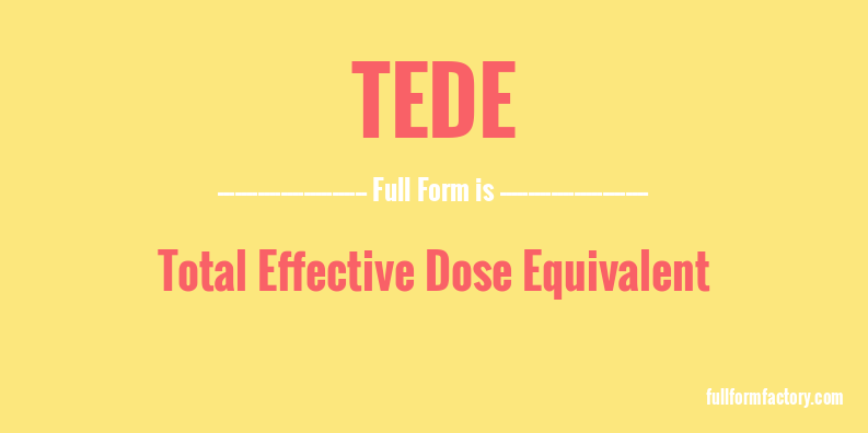 tede-full-form