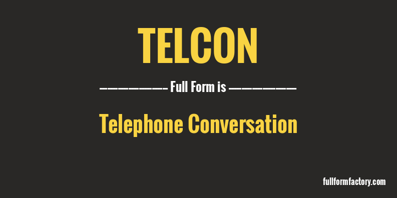 telcon-full-form
