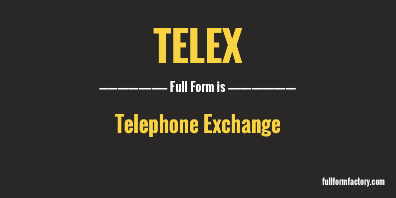 telex-full-form