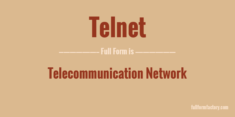 telnet-full-form