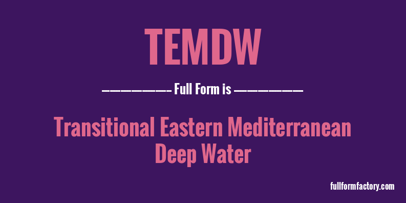 temdw-full-form