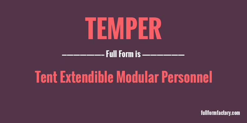 temper-full-form