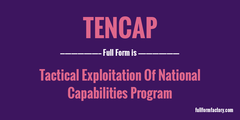 tencap-full-form