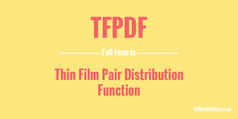 tfpdf-full-form