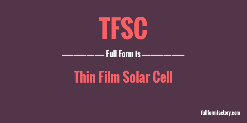 tfsc-full-form