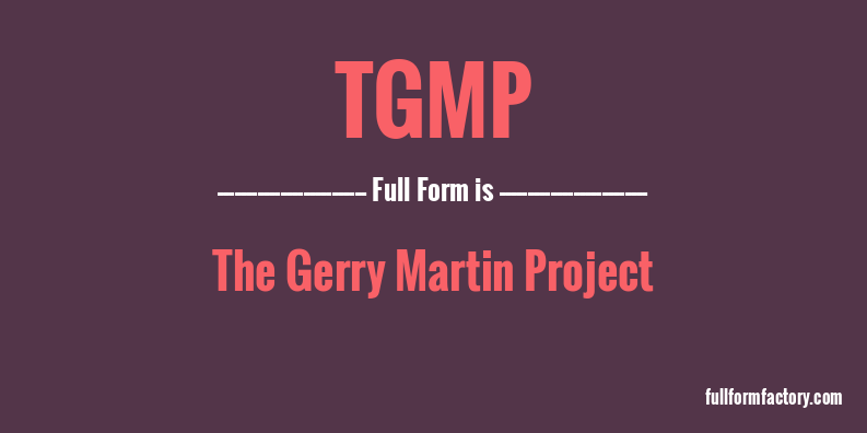 tgmp-full-form