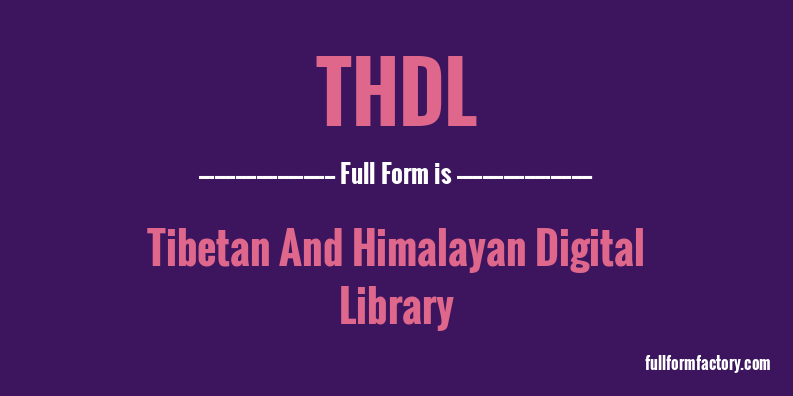 thdl-full-form