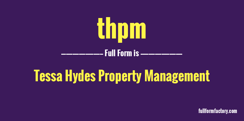 thpm-full-form