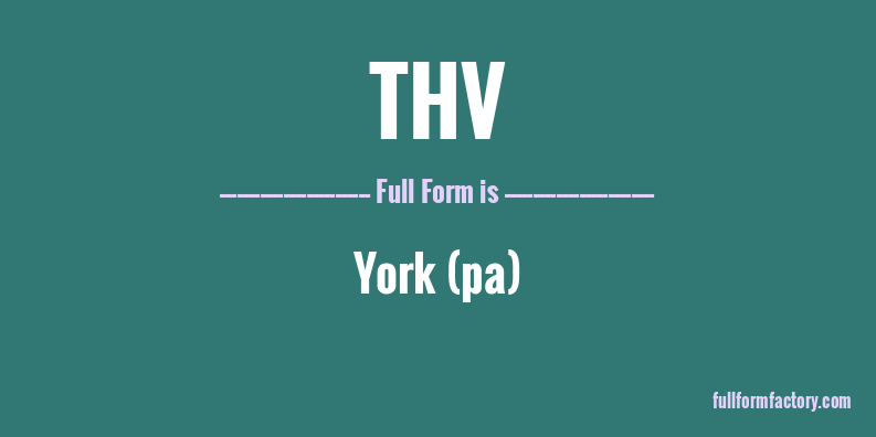thv-full-form