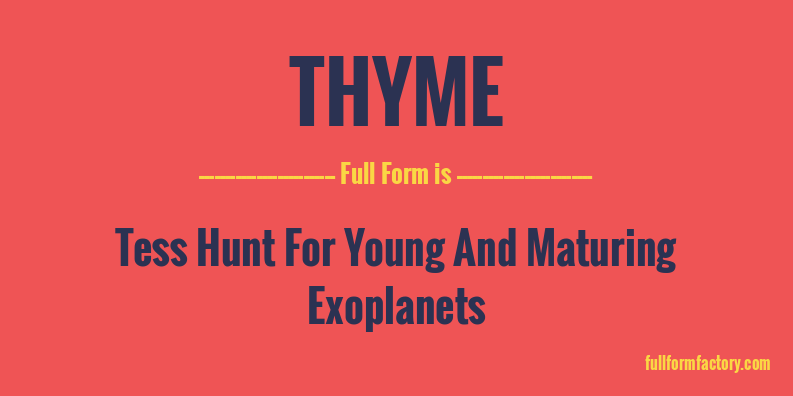 thyme-full-form