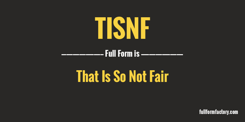 tisnf-full-form