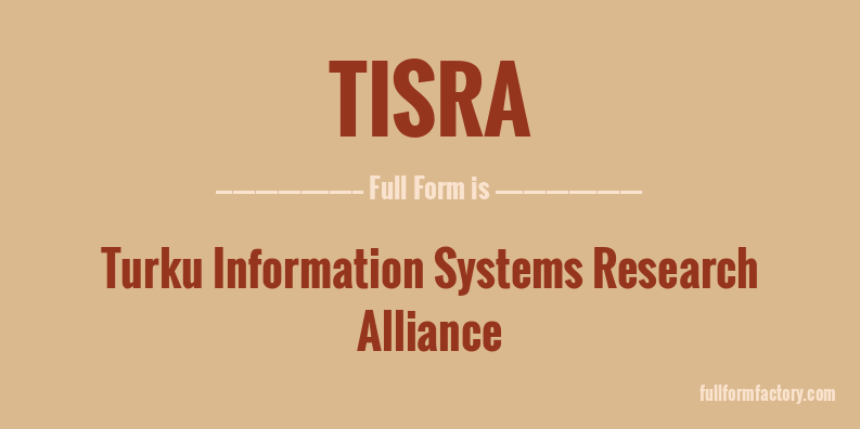 tisra-full-form