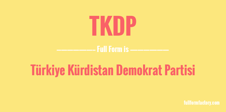 tkdp-full-form