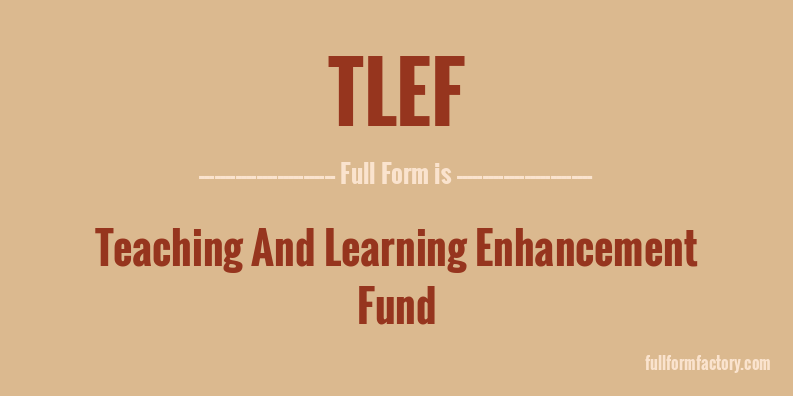 tlef-full-form