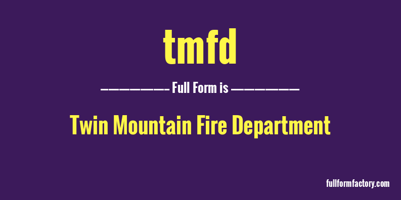tmfd-full-form