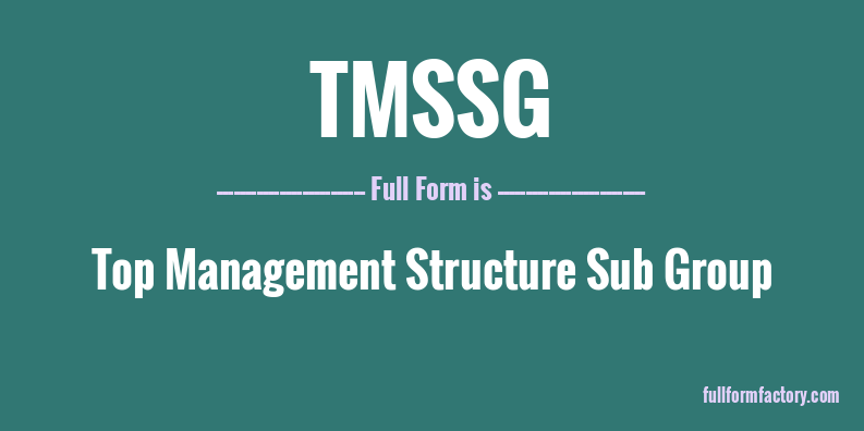 tmssg-full-form