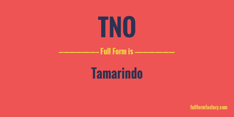 tno-full-form