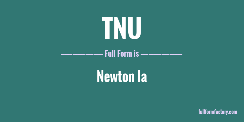 tnu-full-form