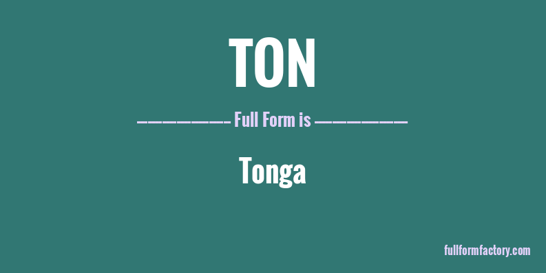 ton-full-form
