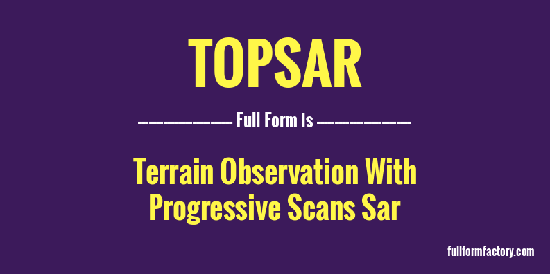 topsar-full-form