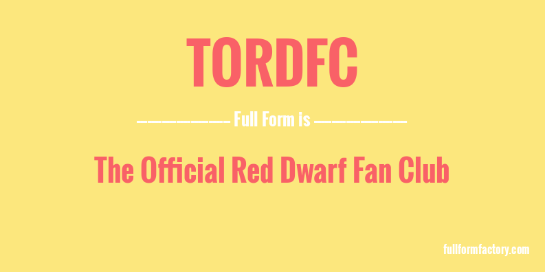 tordfc-full-form