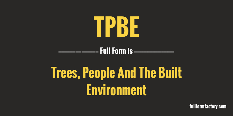 tpbe-full-form