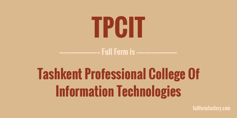 tpcit-full-form