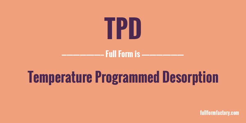 tpd-full-form