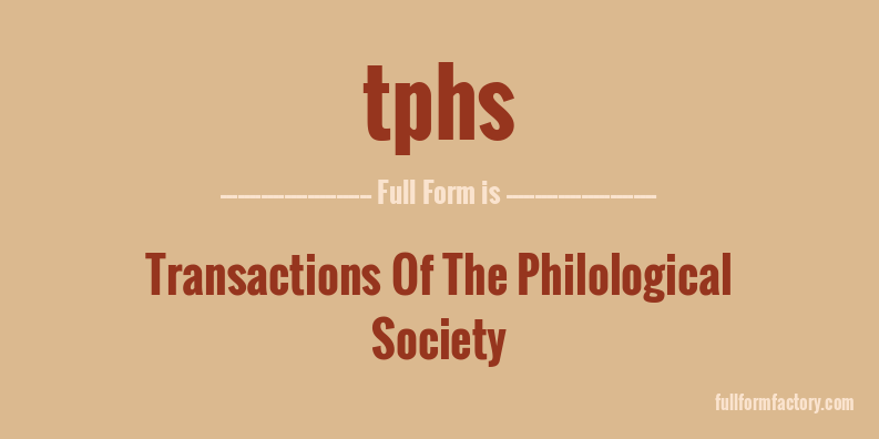 tphs-full-form
