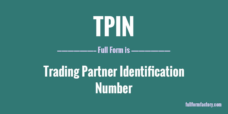 tpin-full-form