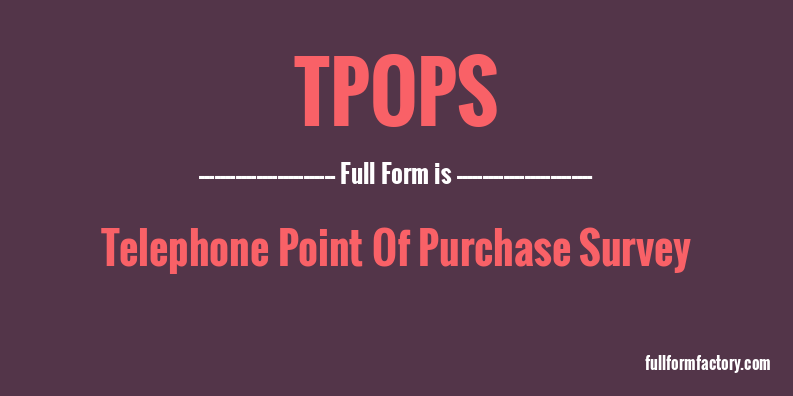tpops-full-form