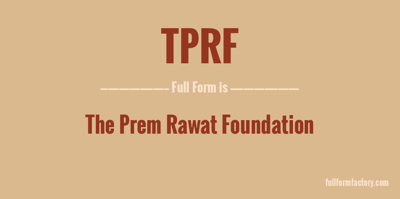 tprf-full-form