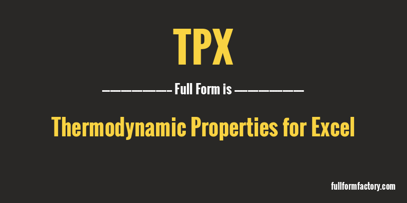 tpx-full-form