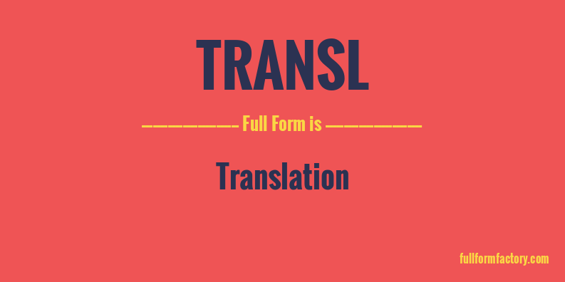transl-full-form