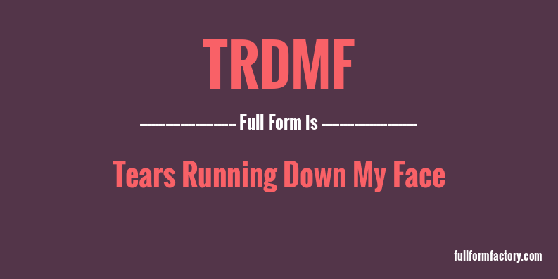 trdmf-full-form