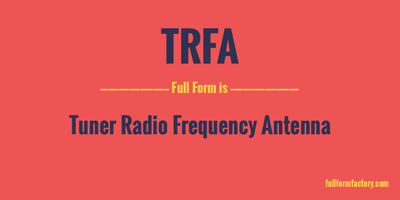 trfa-full-form
