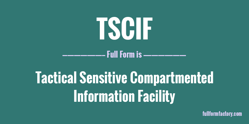 tscif-full-form